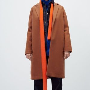 Zara Camel Lapel Coat